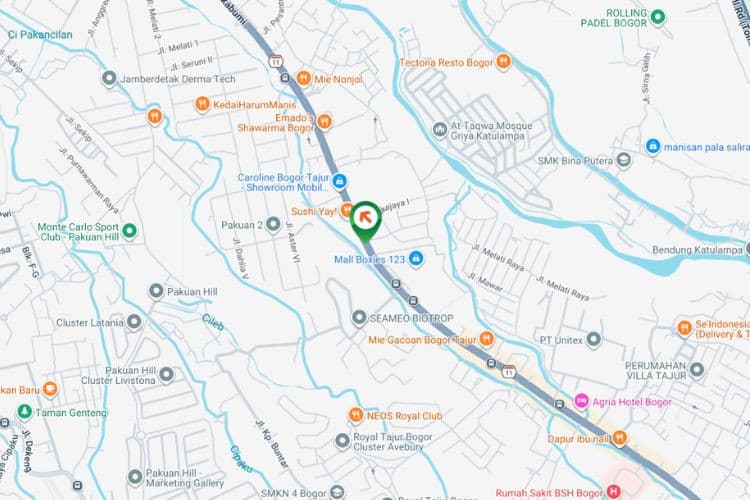 Map - Horizontal Static Billboard di Jl. Raya Tajur, Bogor, Jawa Barat  (nearby SPBU Lorena/Mall Boxies)