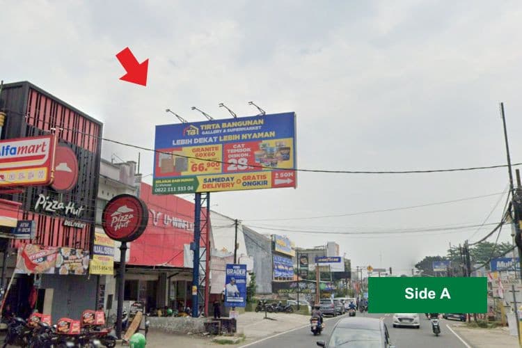 1 Sided Horizontal Static Billboard at Jl. Raya Tajur, Bogor, Jawa Barat  (nearby SPBU Lorena/Mall Boxies, Side A)