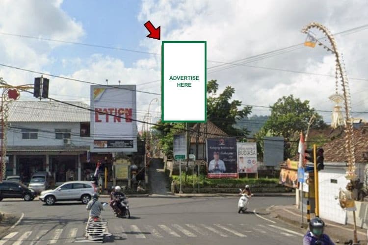 1 Panel Vertical Baliho Billboard at Jl. Kesumayudha, Bangli, Bali  (nearby Jl. Brigjen Ngurah Rai intersection)