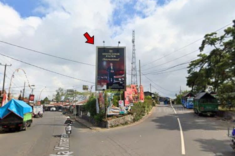 1 Panel Vertical Baliho Billboard at Jl. Raya Kintamani, Bangli, Bali  (nearby Jl. Manikliyu intersection)