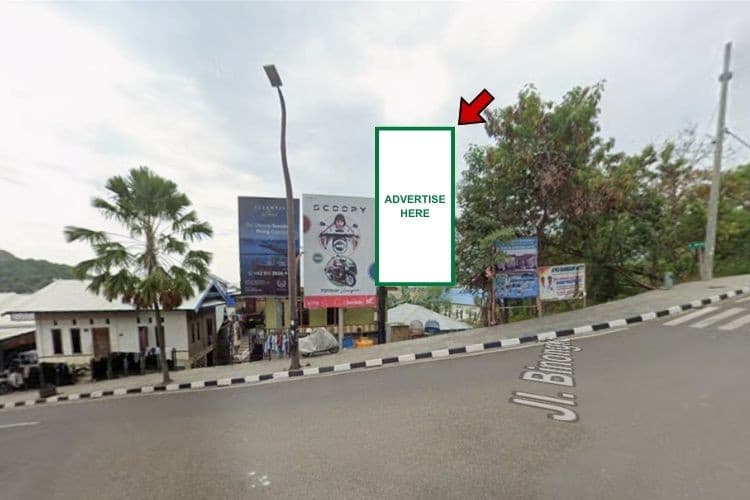 1 Panel Vertical Static Billboard at Jl. Binongko, Labuan Bajo, Manggarai Barat, Nusa Tenggara Timur  (nearby Wisata Kuliner Kampung Ujung Labuan Bajo)