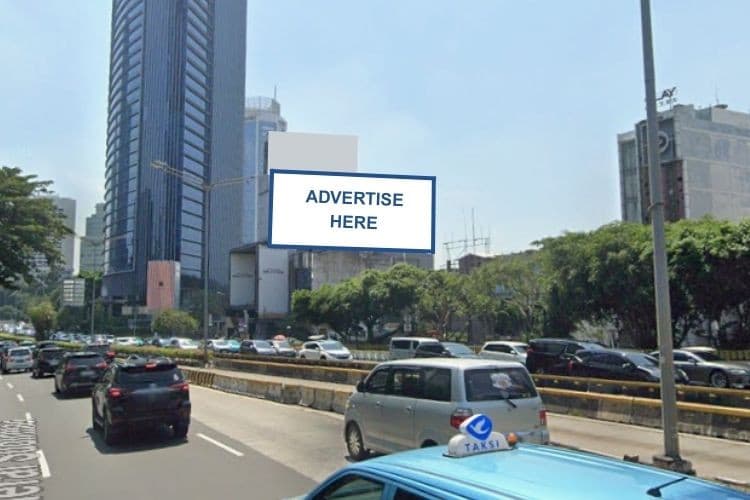 Horizontal Videotron Billboard at Blora No. 10, Menteng, Jakarta Pusat, DKI Jakarta