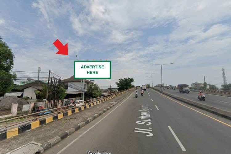 Vertical Static Billboard at Jl. Raya Sudirman, Bekasi, Jawa Barat  (Kranji Flyover)