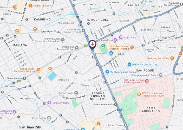 Map - Horizontal Digital Screen Billboard at EDSA Araneta Center, Cubao, Quezon City, Metro Manila (Mandaluyong-bound, Near Araneta Center)