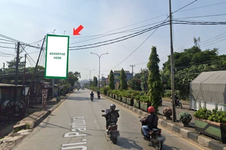 1 Panel Vertical Static Billboard at Jl. Raya Teuku Umar, Bekasi, Jawa Barat  (near Obat Kuat Healthy & Beauty Natural Aura)