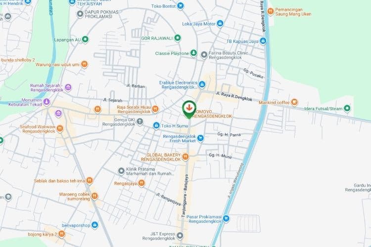 Map - Horizontal Bando Billboard at Jl. Raya R.Dengklok, Karawang, Jawa Barat  (near Momoyo Rengasdengklok)