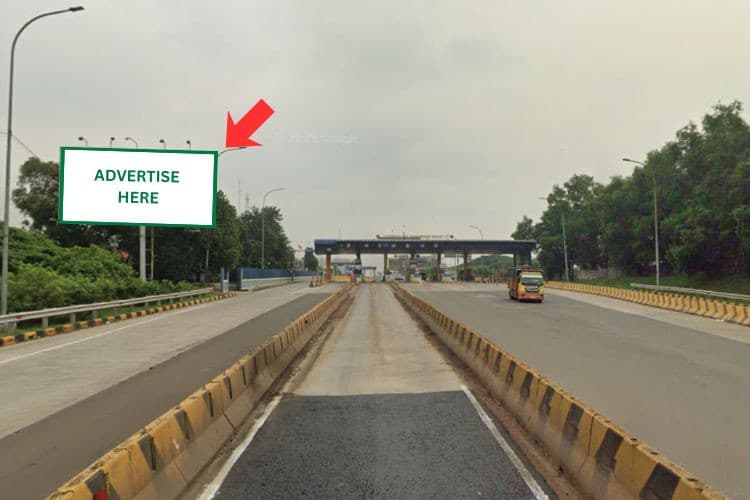 1 Panel Horizontal Static Billboard at Exit Tol Karawang Barat, Karawang, Jawa Barat  (near West Karawang Toll Gate)