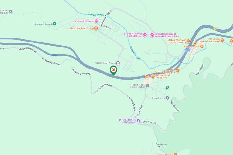 Map - Free Standing Billboard at Karak Highway KM41.8, Bentong, Pahang
