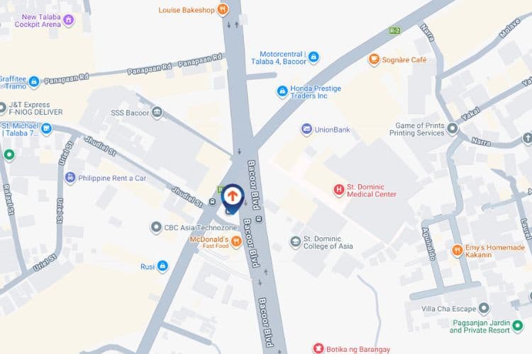 Map - Vertical Digital Screen Billboard at E. Aguinaldo Highway cor. Molino Blvd., Bacoor, Cavite (Near Hotel Sogo Molino)