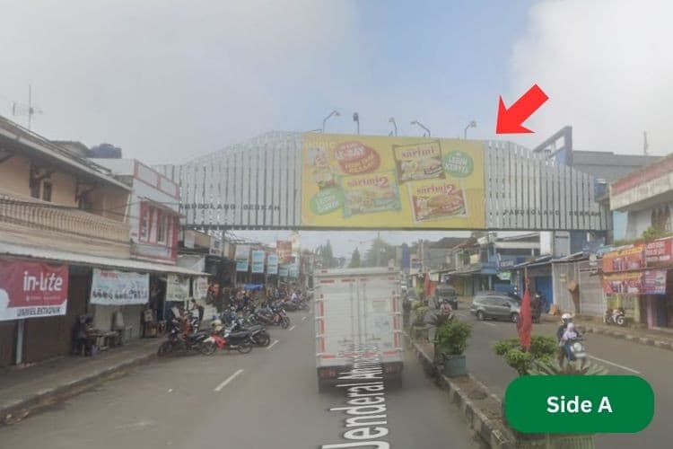 2 Sided Horizontal Bando Billboard at Jl. Jenderal Ahmad Yani, Pandeglang, Banten (near Ani Elektronik Pandeglang)
