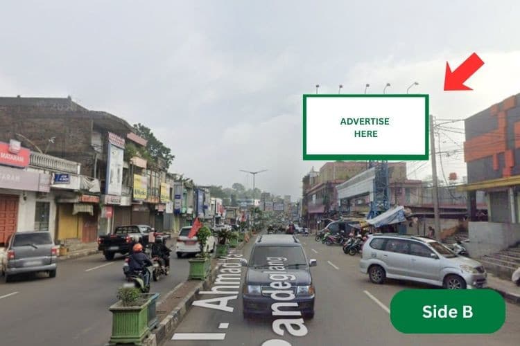 Horizontal Static Billboard at Jl. Ahmad Yani Pandeglang, Pandeglang, Banten (near Terminal Angkot Pasar) - Day View - Side B