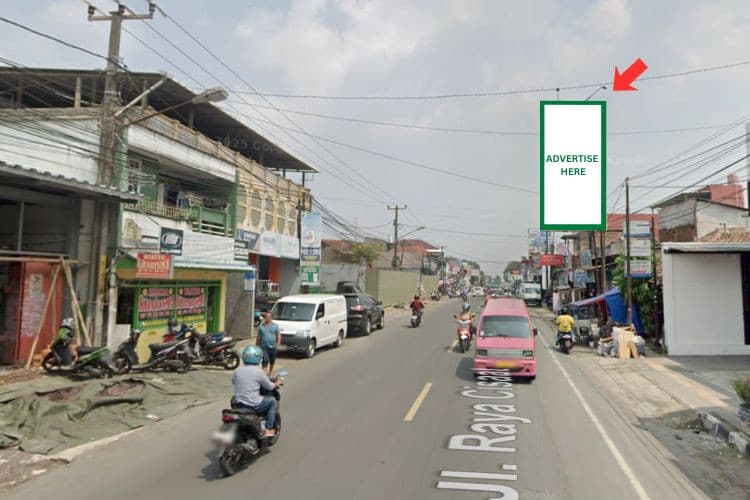 1 Panel Vertical Static Billboard at Jl. Raya Cisaat, Sukabumi, Jawa Barat  (near Sumber Megah Store)