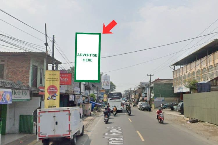 1 Panel Vertical Static Billboard at Jl. Raya Cisaat, Sukabumi, Jawa Barat  (near Sumber Megah Store)