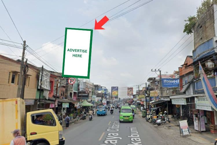 1 Panel Vertical Static Billboard di Jl. Raya Cibadak-Sukabumi, Sukabumi, Jawa Barat  (near Masjid Qubbatul Islam)