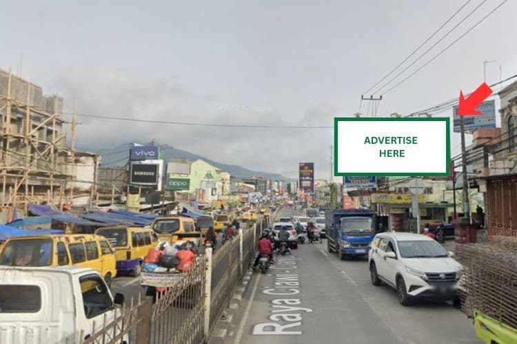Horizontal Static Billboard di Jl. Labuan-Cianjur, Cianjur, Jawa Barat  (near Apotek Cipanas) - Day View