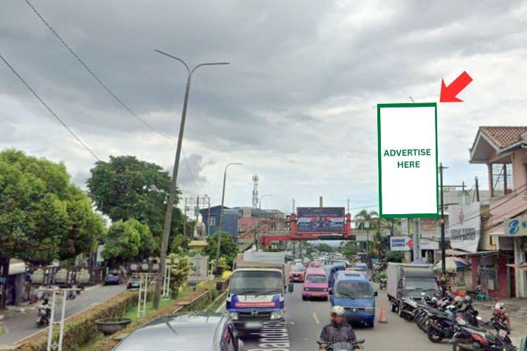 1 Panel Vertical Static Billboard at Jl. Raya Bandung, Cianjur, Jawa Barat  (near ATM Mandiri CJR TK Gudang Garmen)