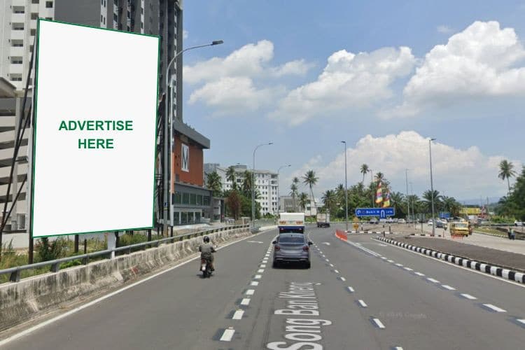 1 Panel Vertical Minipole Billboard at Jalan Song Ban Kheng, Bukit Mertajam, Penang