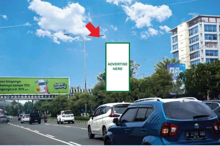 1 Panel Vertical Static Billboard at Jl. A. Yani, Bekasi, Jawa Barat  (in front of Samsat Bekasi)
