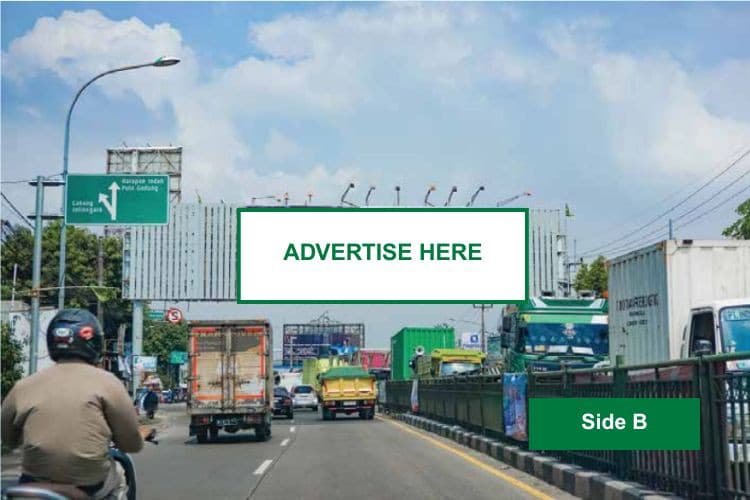 Bando Billboard at Jl. Sudirman, Bekasi, Jawa Barat  (nearby OLXMOBBI Store Kranji) - Day View, Side B