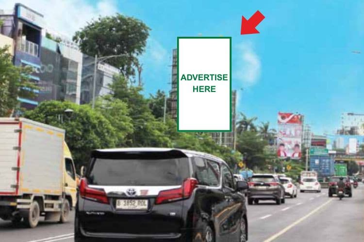 1 Sided Vertical Static Billboard at Jl. A. Yani, Bekasi, Jawa Barat  (in front of Centerpoint Bekasi)