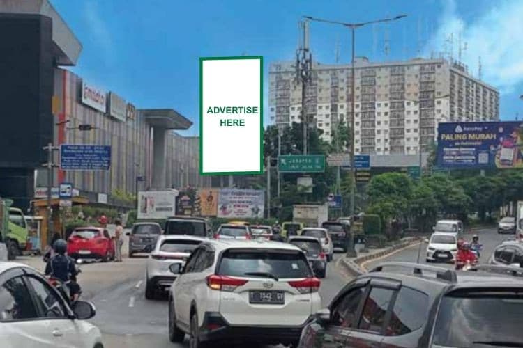 1 Panel Vertical Static Billboard at Jl. A Yani, Bekasi, Jawa Barat  (in front of Revo Mall)