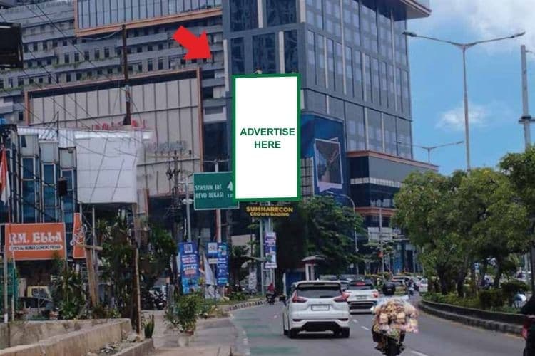 1 Panel Vertical Static Billboard at Jl. A. Yani, Bekasi, Jawa Barat  (nearby Pakuwon Mall Bekasi)