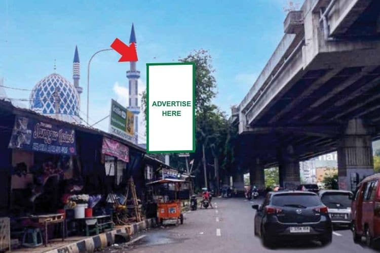 1 Panel Vertical Static Billboard at Jl. Noer Ali Kalimalang, Bekasi, Jawa Barat  (in front of Bank Muamalat Bekasi)