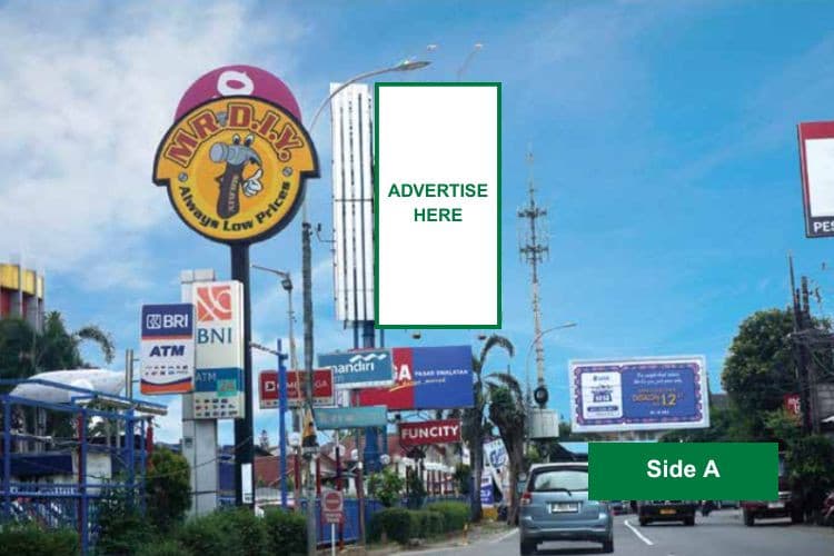 2 Sided Vertical Static Billboard at Jl. Pekayon Raya, Bekasi, Jawa Barat  (in front of Niaga Swalayan)