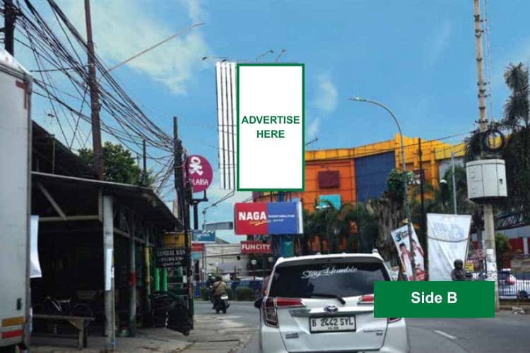 Vertical Static Billboard at Jl. Pekayon Raya, Bekasi, Jawa Barat  (in front of Niaga Swalayan)