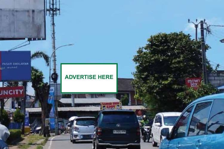 1 Panel Horizontal Static Billboard at Jl. Pekayon Raya, Bekasi, Jawa Barat  (nearby motorcycle entrance gate Naga Swalayan Bekasi)