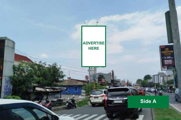 2 Sided Vertical Static Billboard at Jl. HM Joyomartono, Bekasi, Jawa Barat  (in front of BTC)