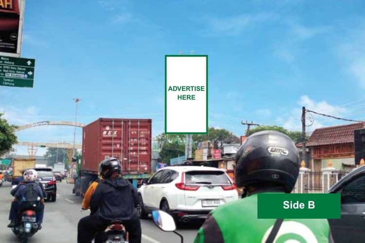 Vertical Static Billboard at Jl. HM Joyomartono, Bekasi, Jawa Barat  (in front of BTC)