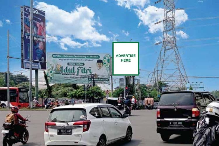 1 Panel Vertical Static Billboard at Jl.HM Joyomartono, Bekasi, Jawa Barat  (intersection Bulak Kapal)