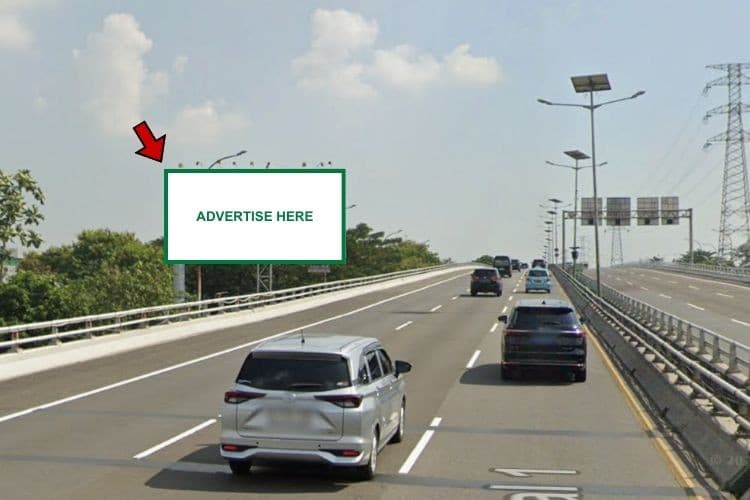 1 Panel Horizontal Static Billboard at Jl. Prof. Dr. Latumanten KM 17 +600A, Jakarta Barat, DKI Jakarta  (nearby Gerbang Tol Angke 2)