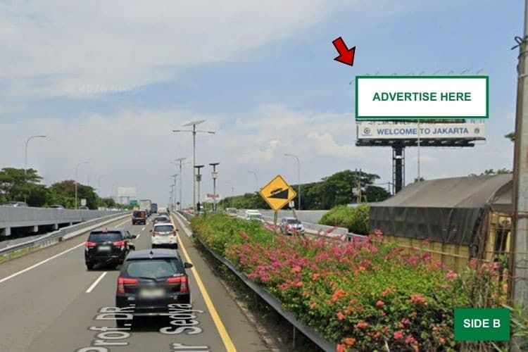 1 Sided Horizontal Static Billboard at Jl. Tol Airport Prof. Sedyatmo KM 27+000B, Jakarta Utara, DKI Jakarta 