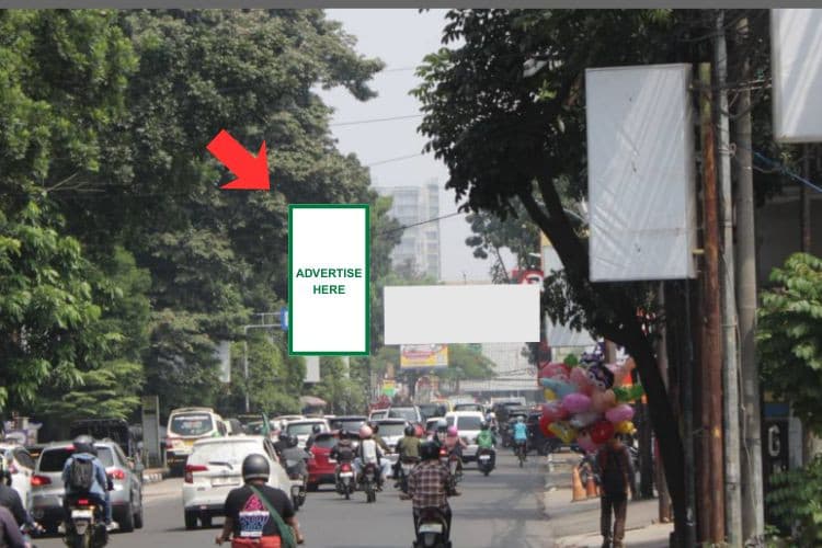 Vertical Static Billboard at Jl Kebon Kawung, Bandung, Jawa Barat  (nearby Zodiak Kebonkawung Hotel)