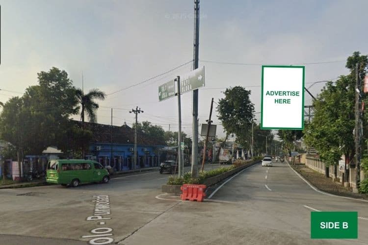 1 Sided Vertical Static Billboard di Jl. Diponegoro, Grobogan, Jawa Tengah  (nearby Simpang 5 Purwodadi)