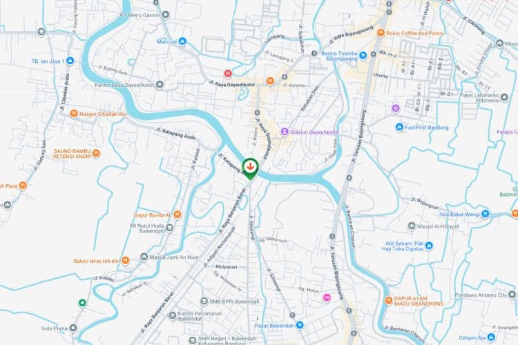 Map - Vertical Static Billboard at Jl. Raya Dayeuhkolot, Bandung, Jawa Barat