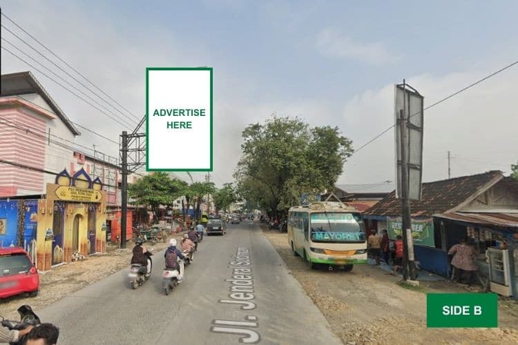 1 Sided Vertical Static Billboard di Jl. Purwodadi - Godong, Grobogan, Jawa Tengah  (nearby Pasar Godong)