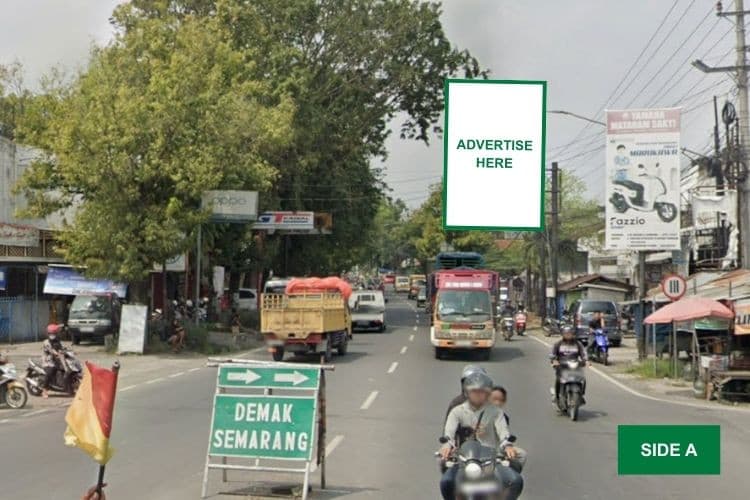 2 Sided Vertical Static Billboard di Jl. Purwodadi - Wirosari, Grobogan, Jawa Tengah  (nearby Bundaran Getas)