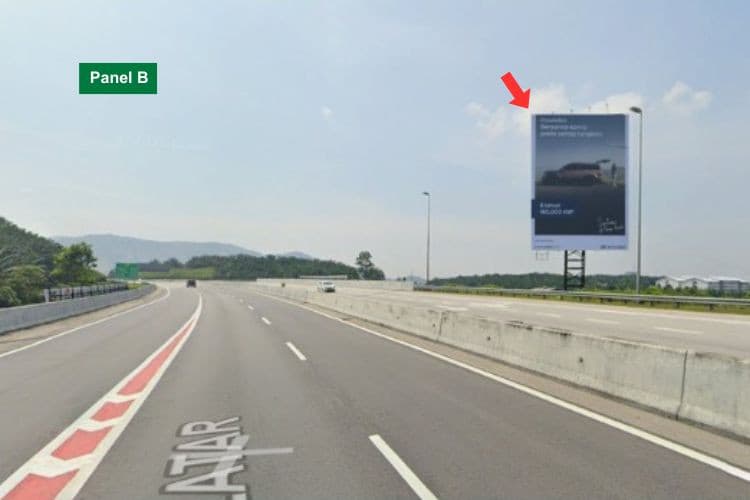 Vertical Unipole Billboard at NSE Highway KM448.2, Rawang, Selangor