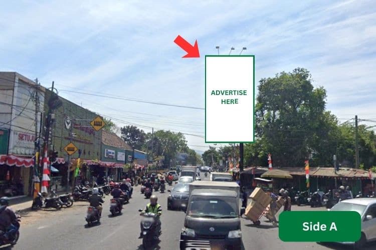 2 Sided Vertical Static Billboard di Jl Ahmad Yani No. 202, Bandung, Jawa Barat  (near Aneka Jaya)