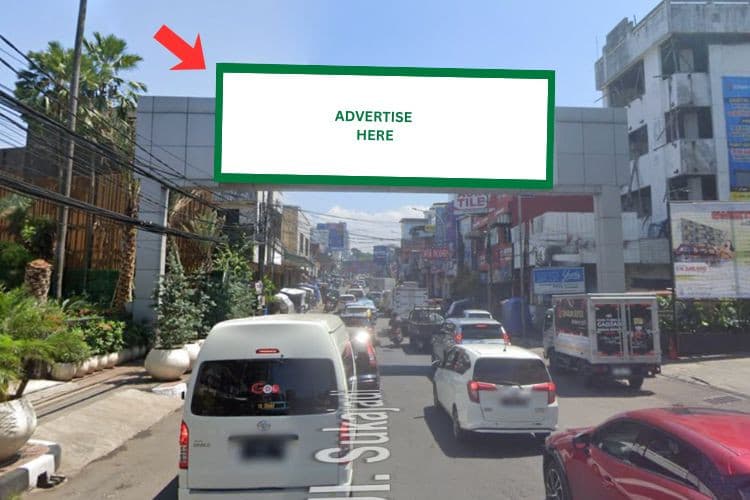 1 Panel Horizontal Bando Billboard at Jl Sukajadi, Bandung, Jawa Barat  (near Zest Hotel Sukajadi)