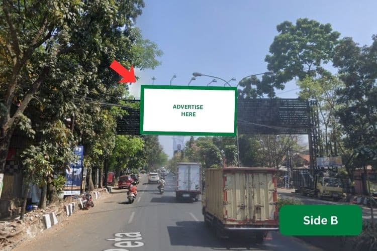 Horizontal Bando Billboard at Jl Peta, Bandung, Jawa Barat  (near Festival Citylink) - Day View - Side B