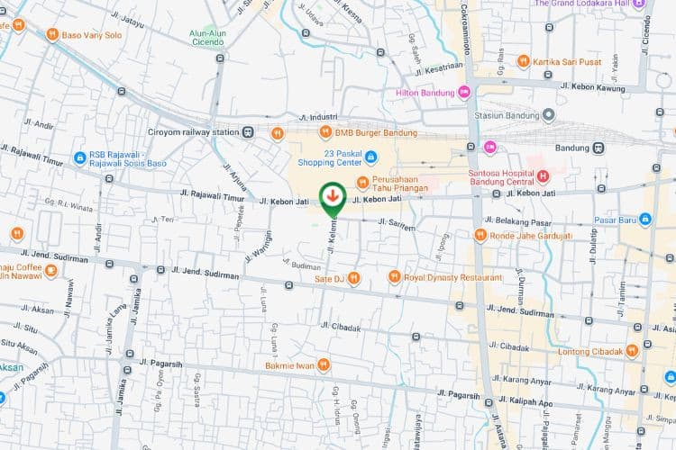 Map - Vertical Static Billboard at Jl Kelenteng, Bandung, Jawa Barat  (near Maria Bintang Laut Elementary School)