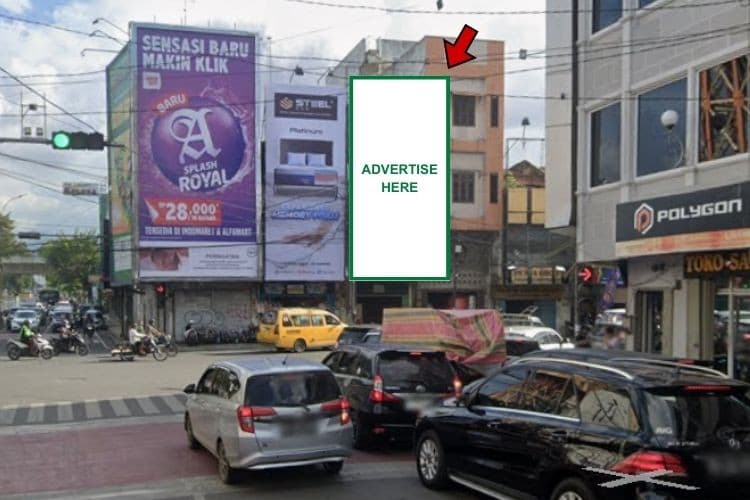 1 Panel Vertical Static Billboard at Jl. Pandu, Medan, Sumatera Utara  (Intersection Jl. Cirebon)