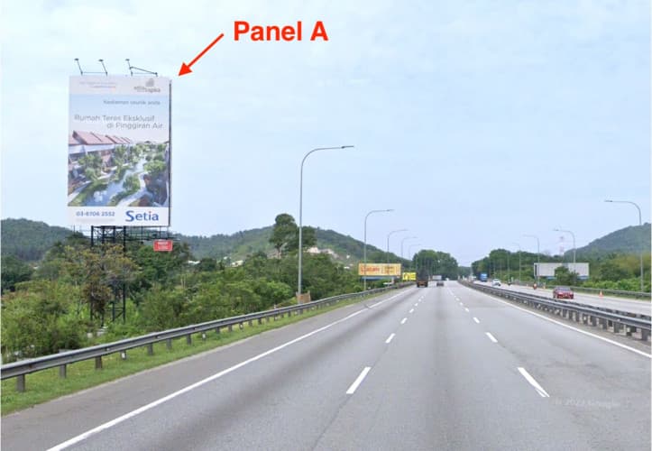 2 Sided Vertical Unipole Billboard at ELITE KM41.2, Sepang, Selangor (Selangor - Negeri Sembilan border)