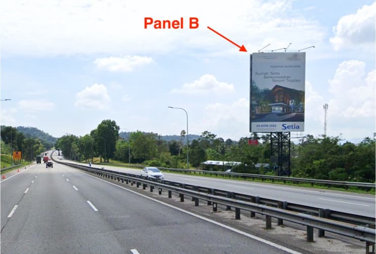 2 Sided Vertical Unipole Billboard at ELITE KM41.2, Sepang, Selangor (Selangor - Negeri Sembilan border)
