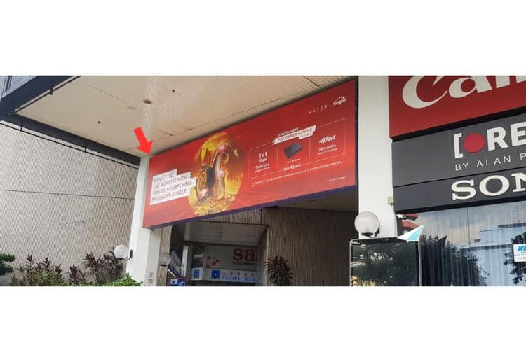 1 Panel Horizontal Frontlit Billboard at Bencoolen St, Sim Lim Square, Rochor, Central Region