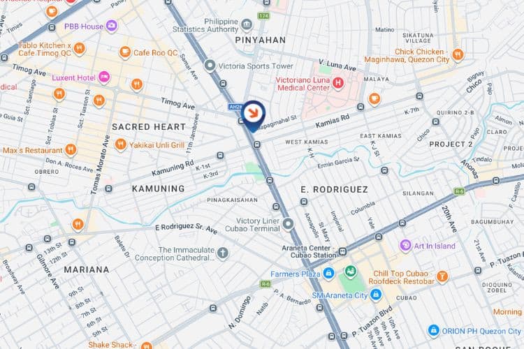Map - Vertical Digital Screen Billboard at EDSA GMA-Kamuning, Quezon City, Metro Manila (Beside Jac Liner, Inc.)
